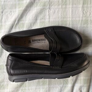 Birkenstock Men’s Black Leather Penny Loafers